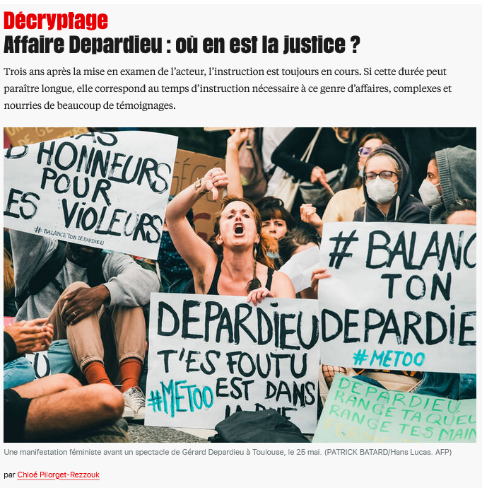 Libération_Affaire Depardieu où en est la justice