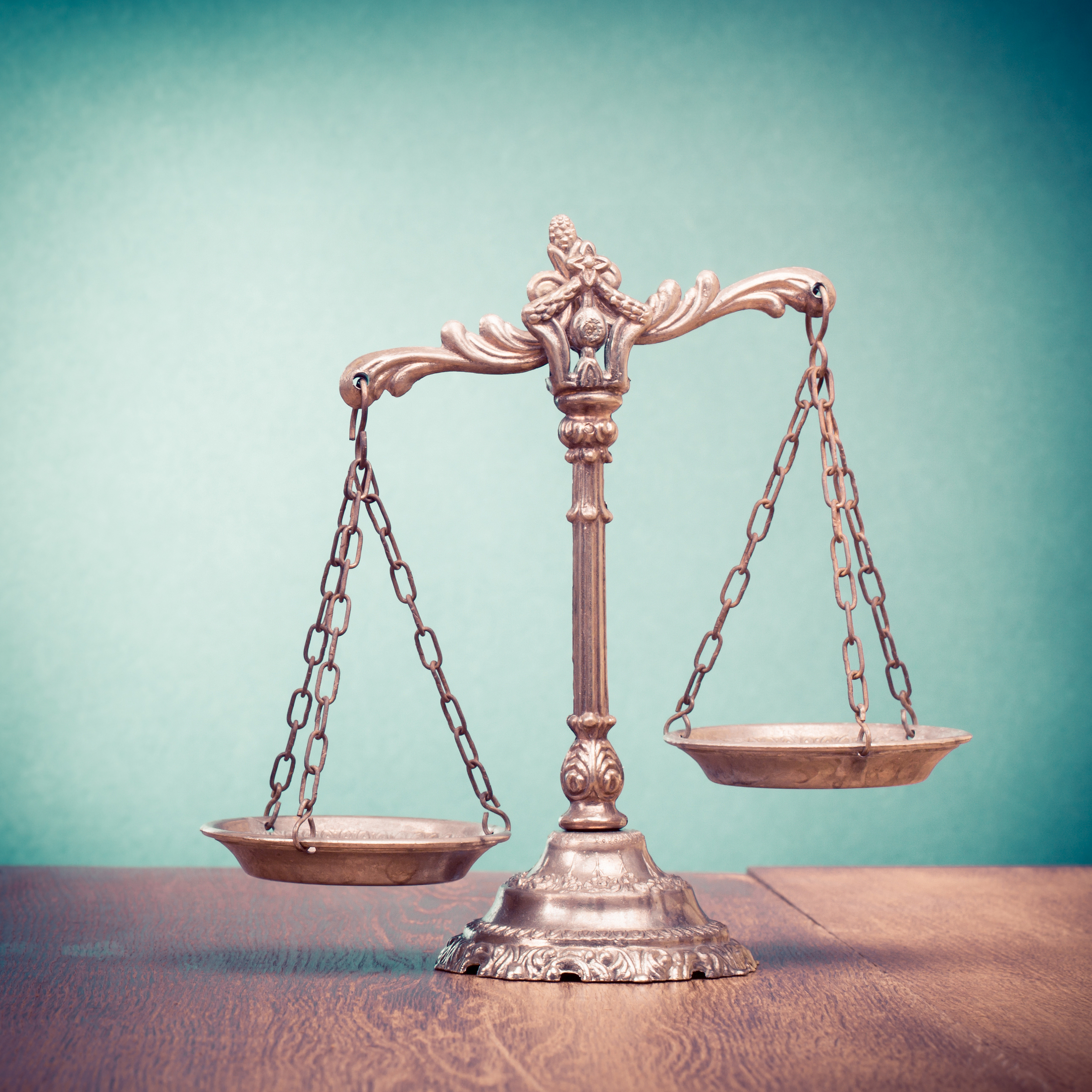 Law,Scales,On,Table.,Symbol,Of,Justice